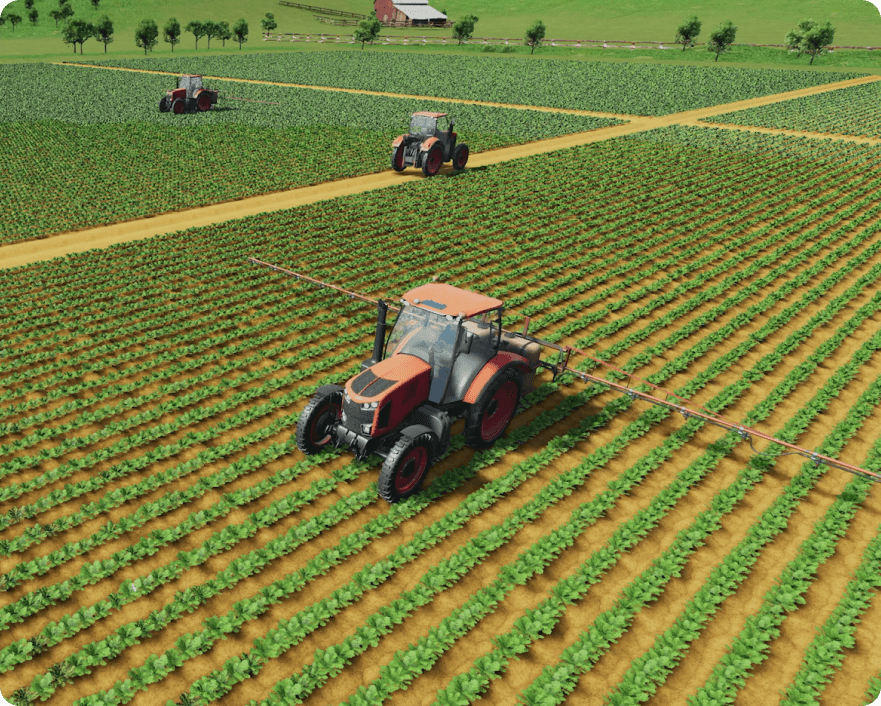 Warehouse picking simulation with robot arm