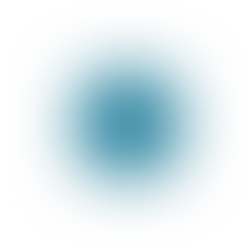 Abstract turquoise glow in the center, surrounded by a soft multicolored grainy gradient resembling a luminous halo.